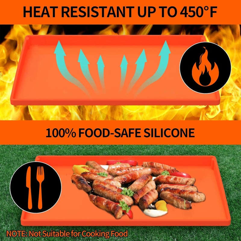 GrillChef Silicone Griddle Cover Mat for Blackstone 36 Inch, Full Wrap-Around Flat Top Cover, Heavy Duty Food-Grade Grill Buddy Mats, All Season Griddle Top Protective for Grill Accessories - Image 4